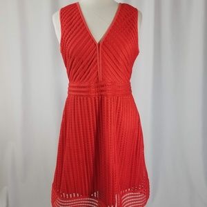 J Crew V Neck Eyelet Dress Sz 10